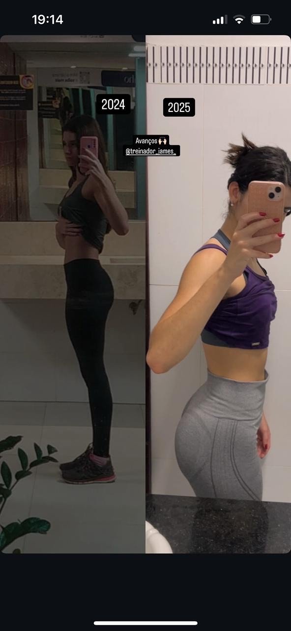 Antes e depois - aluna 2
