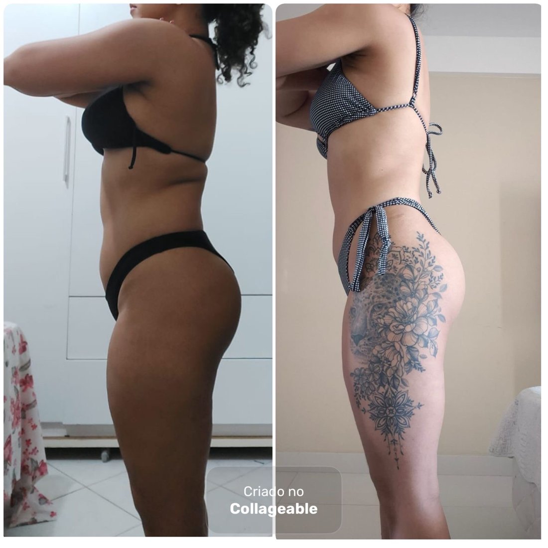 Antes e depois - aluna 7