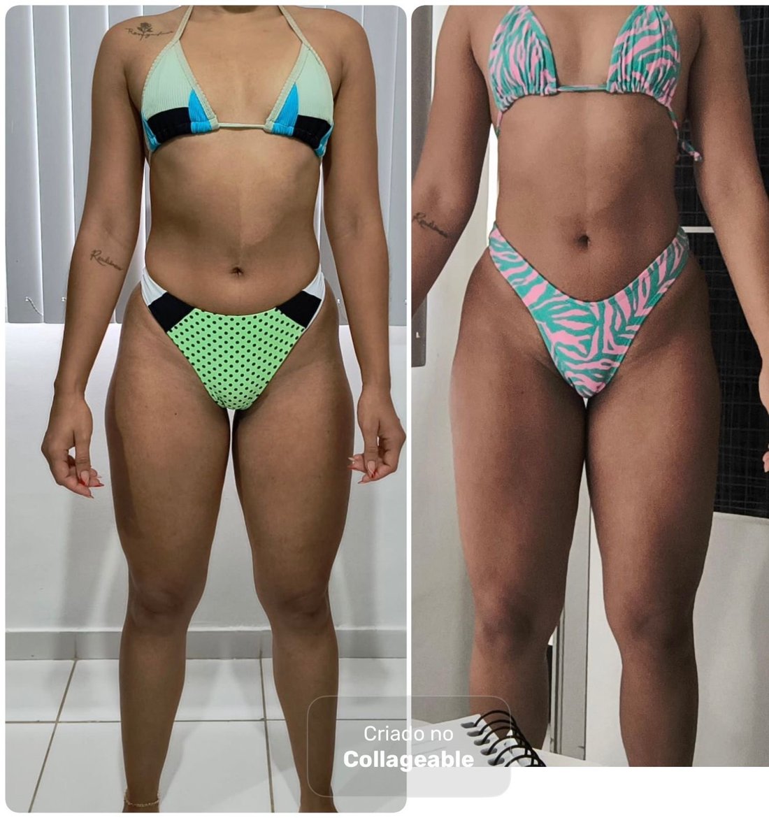 Antes e depois - aluna 9