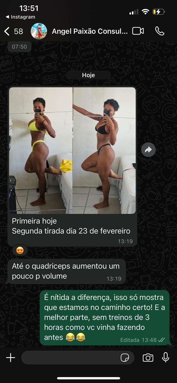 Antes e depois - aluna 11